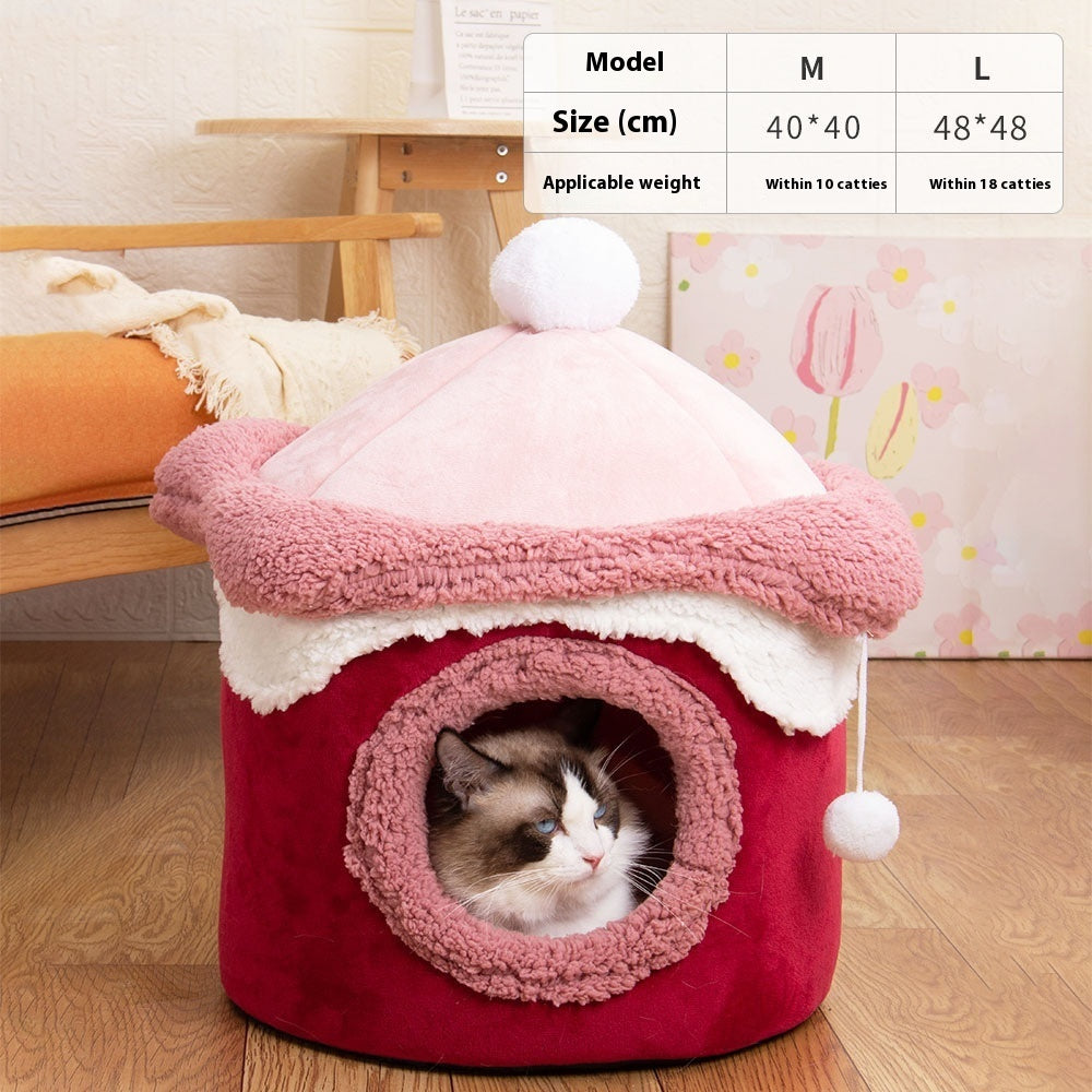 Adorable Ice Cream Pet Bed - Sweet Dreams for Your Pet