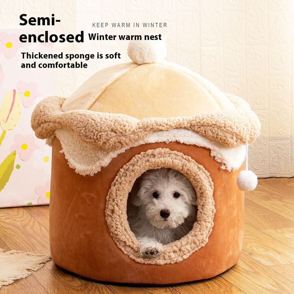 Adorable Ice Cream Pet Bed - Sweet Dreams for Your Pet