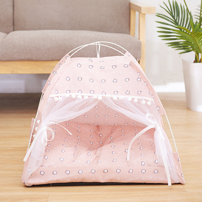 Snug Semi-Enclosed Pet Nest for Warmth, Comfort, and Style