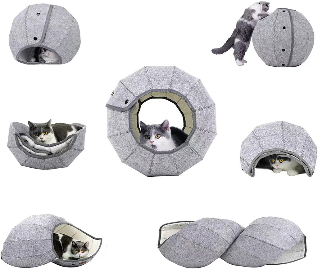 Soft Breathable Cat Nest - Foldable Bed for All Seasons
