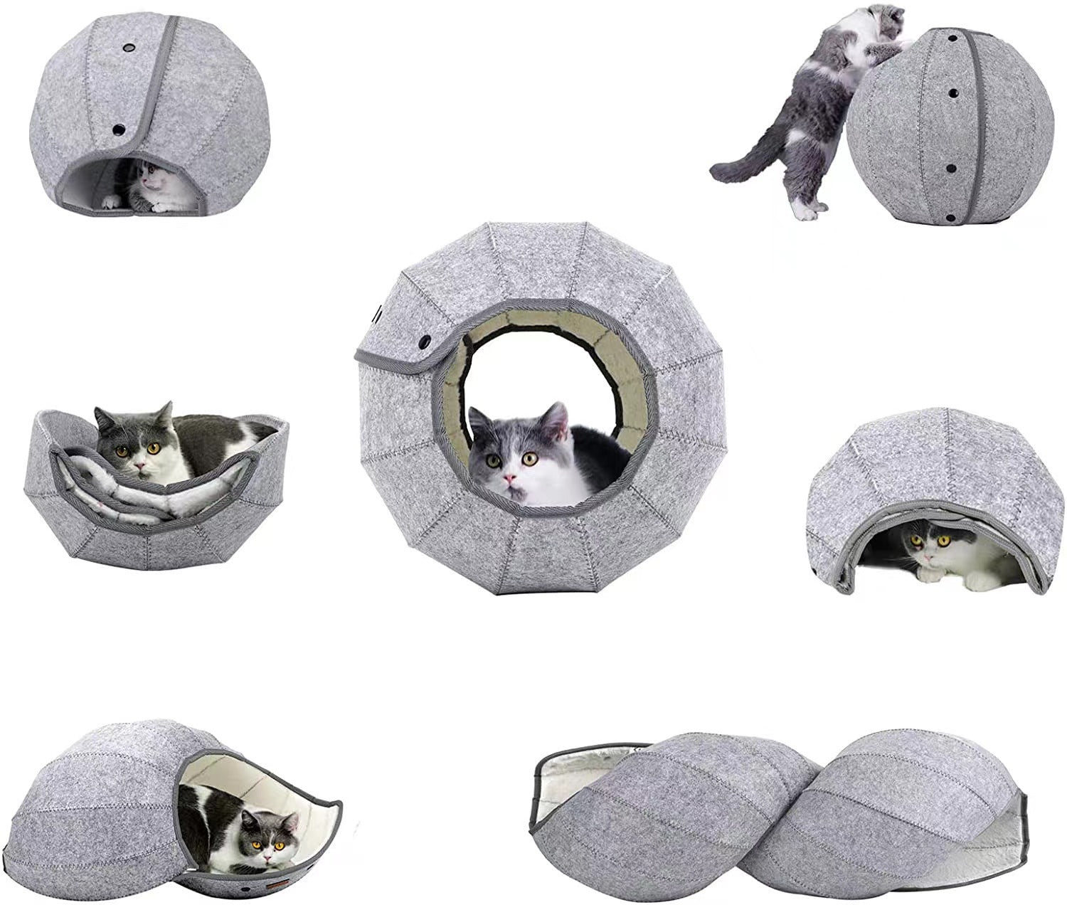 Soft Breathable Cat Nest - Foldable Bed for All Seasons