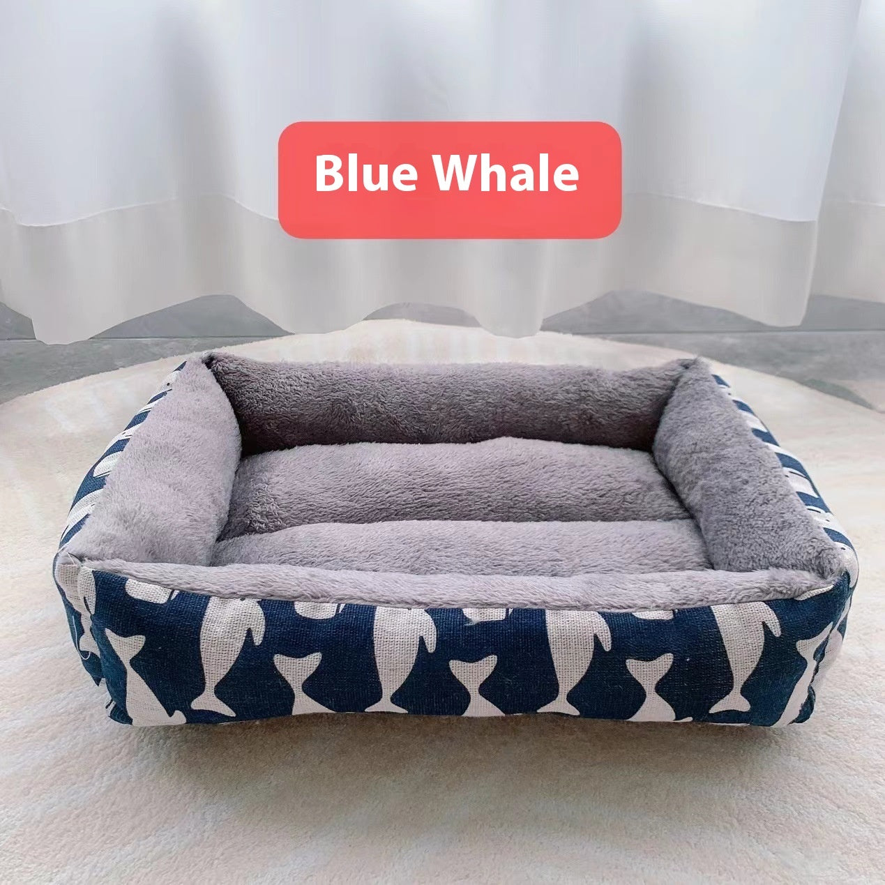 Soft Linen Pet Bed - Moisture Resistant, Washable, and Long-Lasting