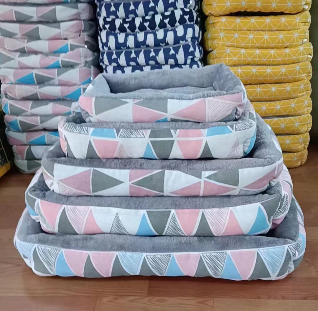 Soft Linen Pet Bed - Moisture Resistant, Washable, and Long-Lasting