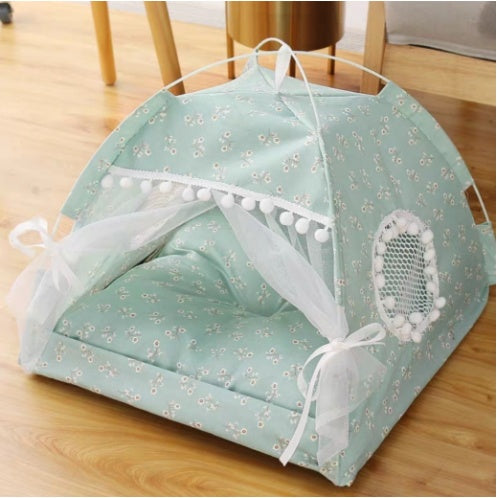 Snug Semi-Enclosed Pet Nest for Warmth, Comfort, and Style