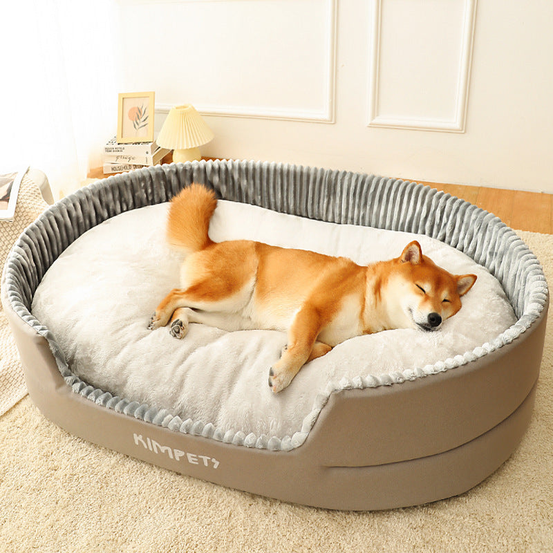 Comfort Haven Bed - Washable Cotton Cushion for Relaxed, Happy Pets