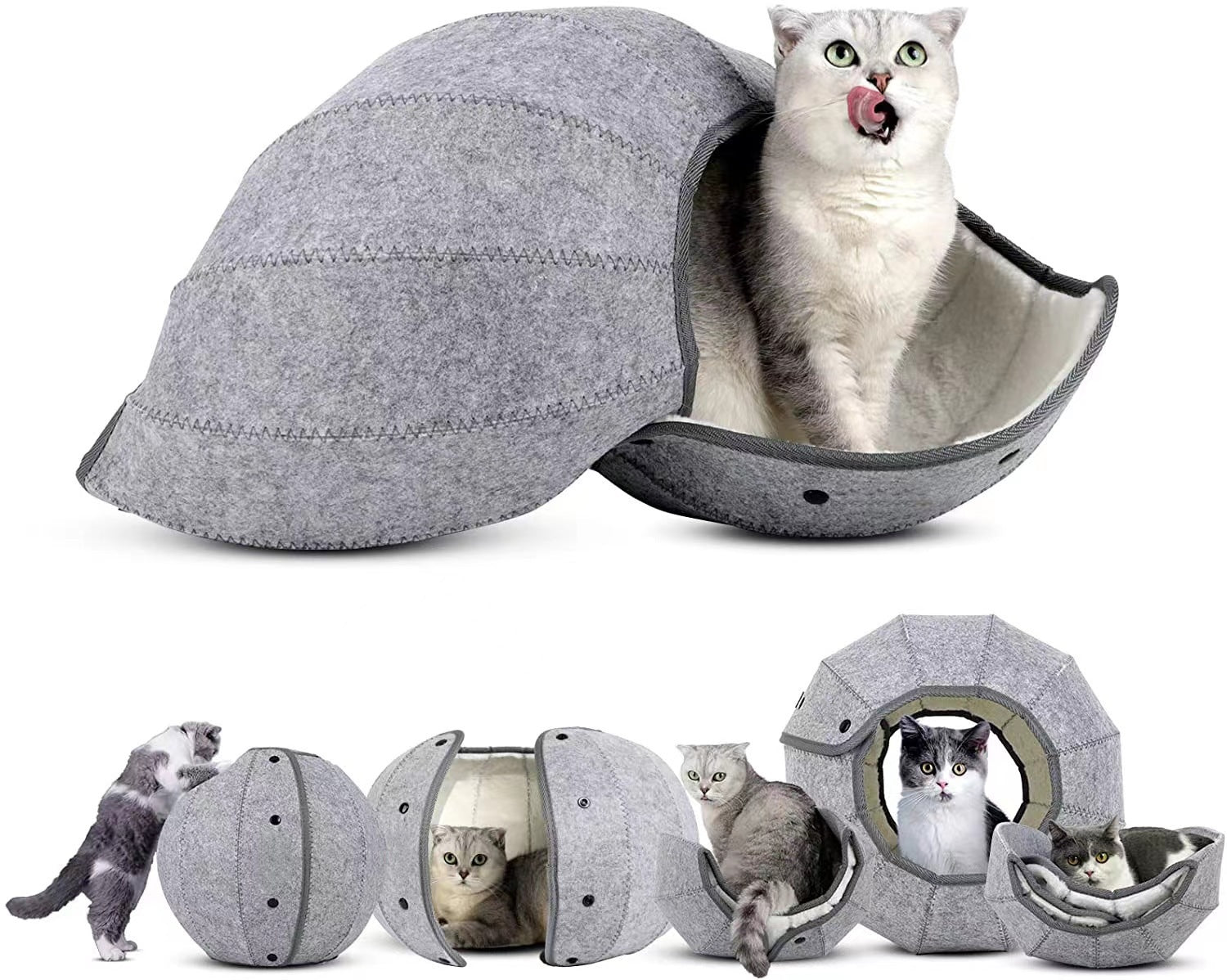 Soft Breathable Cat Nest - Foldable Bed for All Seasons