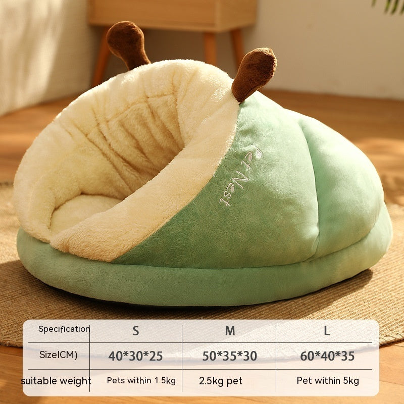 Cute Pet Bed Winter Cat Dog Slippers Small Nest