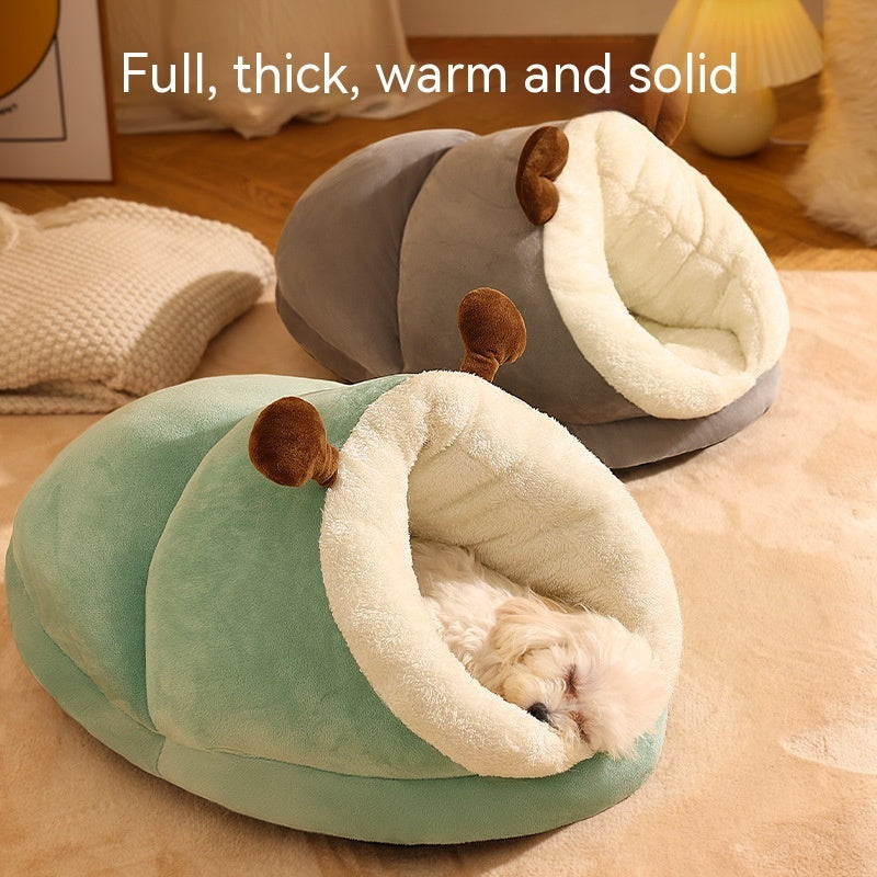 Cute Pet Bed Winter Cat Dog Slippers Small Nest